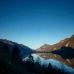 Una vista della Valle Sabbia e del Lago d'Idro al tramonto